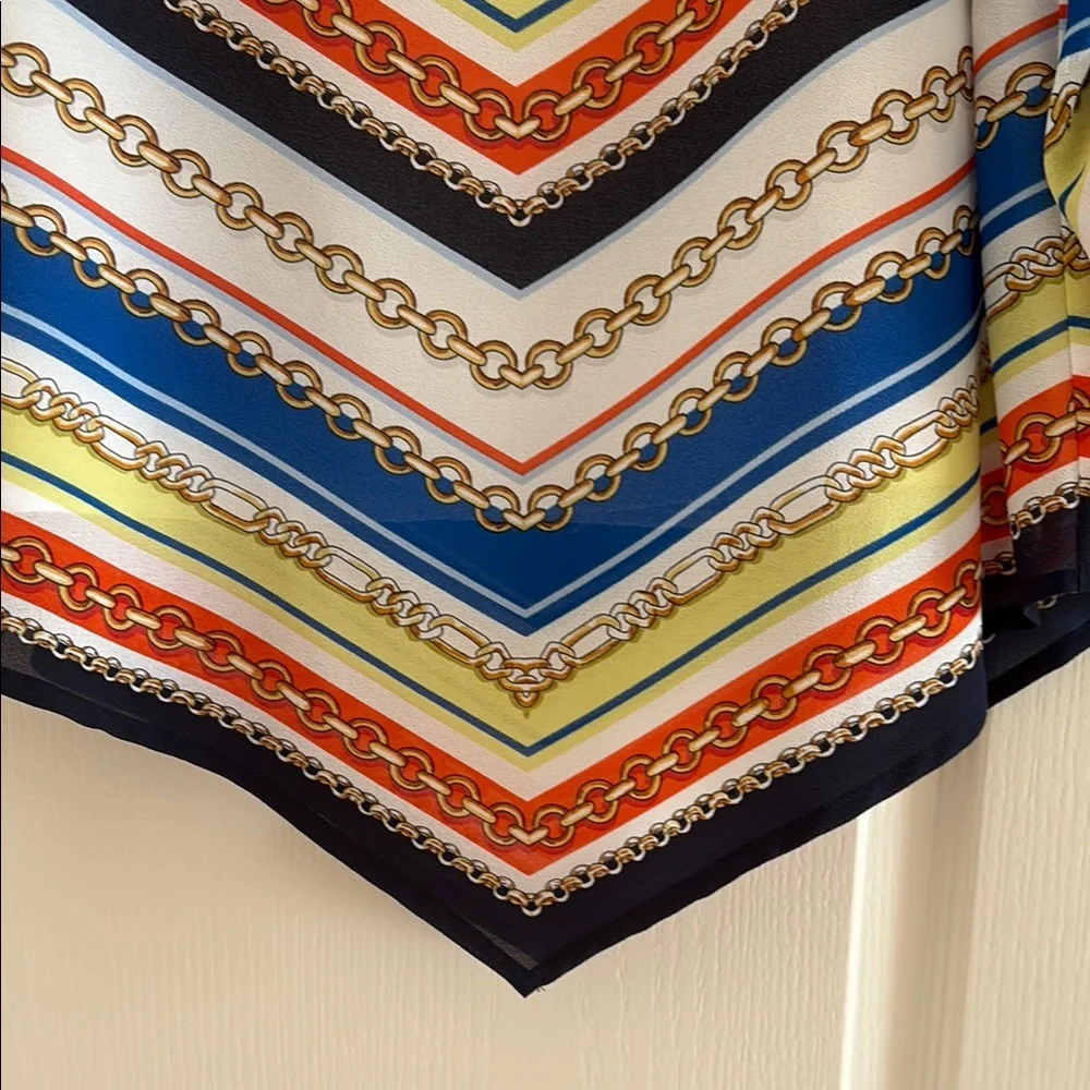 Ruby Rd. Chevron Colorful Chain Pattern Top - Picture 4 of 5